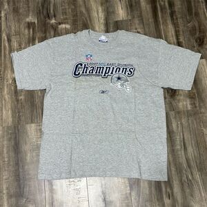 Vintage Dallas Cowboys 2007 NFC East Champs Men's XL Gray T-Shirt Reebok NFL